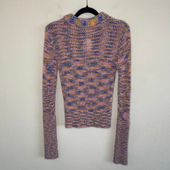 NEW Free People Blair Spacedye Pullover in Candy Combo - Size XS - Picture 5 of 6